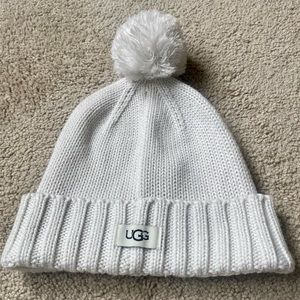UGG white beanie